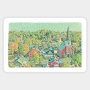 Spring in Stars Hollow - Mosaic Sticker